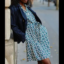 Trench VIERRA marine en coton