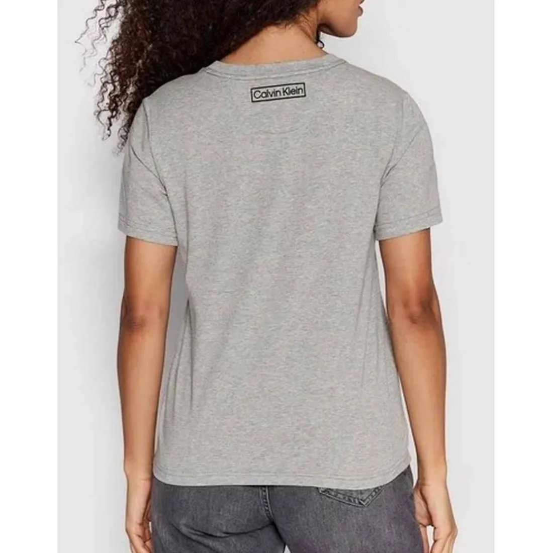 T-shirt col rond à manches courtes - Calvin Klein Underwear Gris en coton