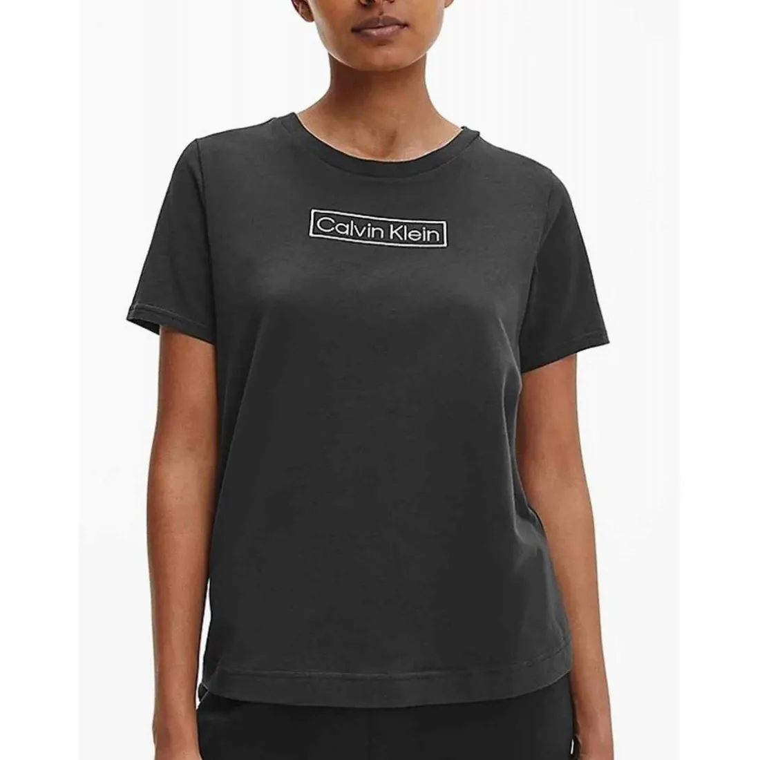 T-shirt col rond à manches courtes - Calvin Klein Underwear Noir en coton