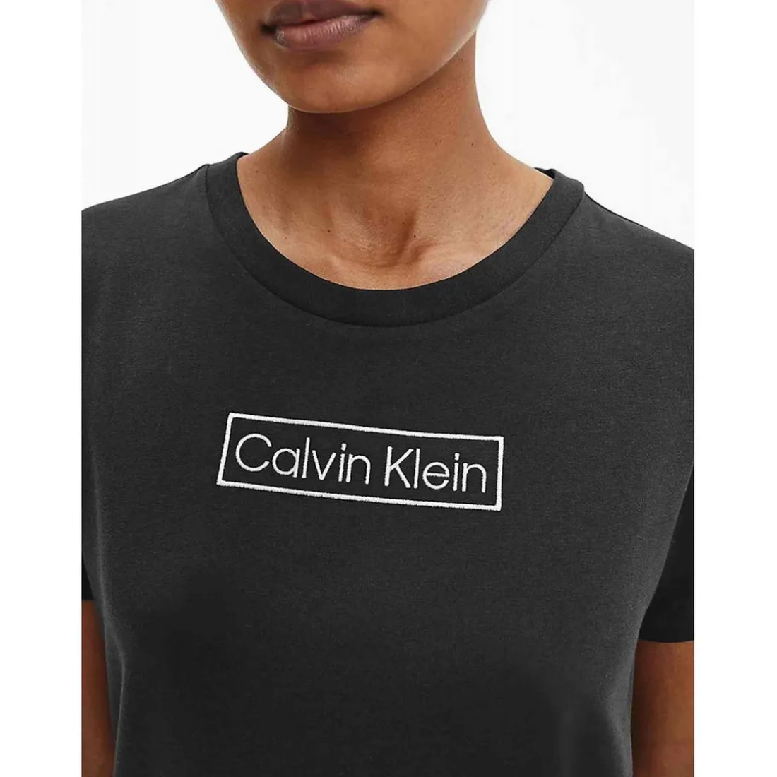 T-shirt col rond à manches courtes - Calvin Klein Underwear Noir en coton