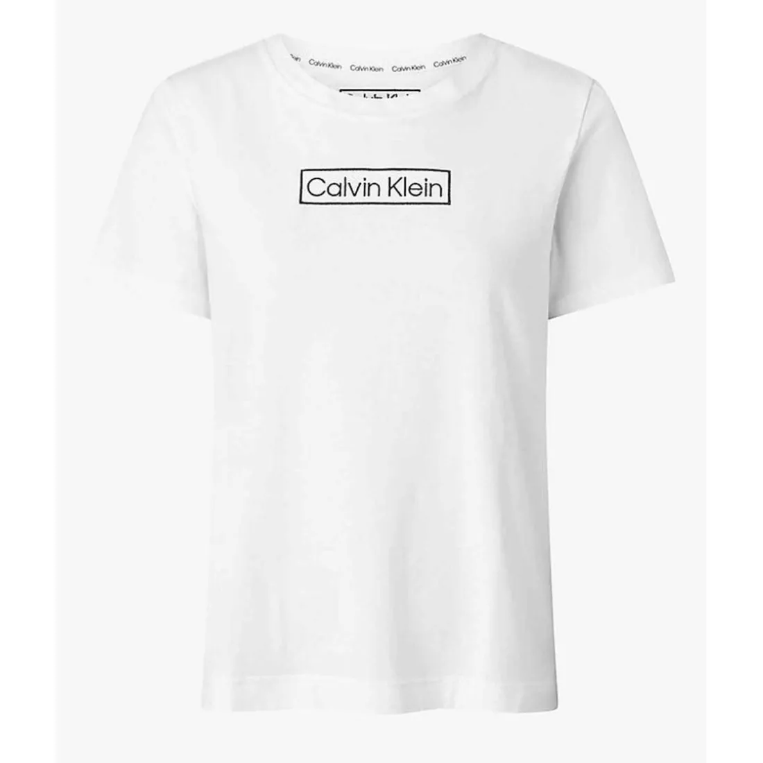 T-shirt col rond à manches courtes - Blanc Calvin Klein Underwear en coton
