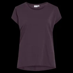 T-shirt col rond violet Isla