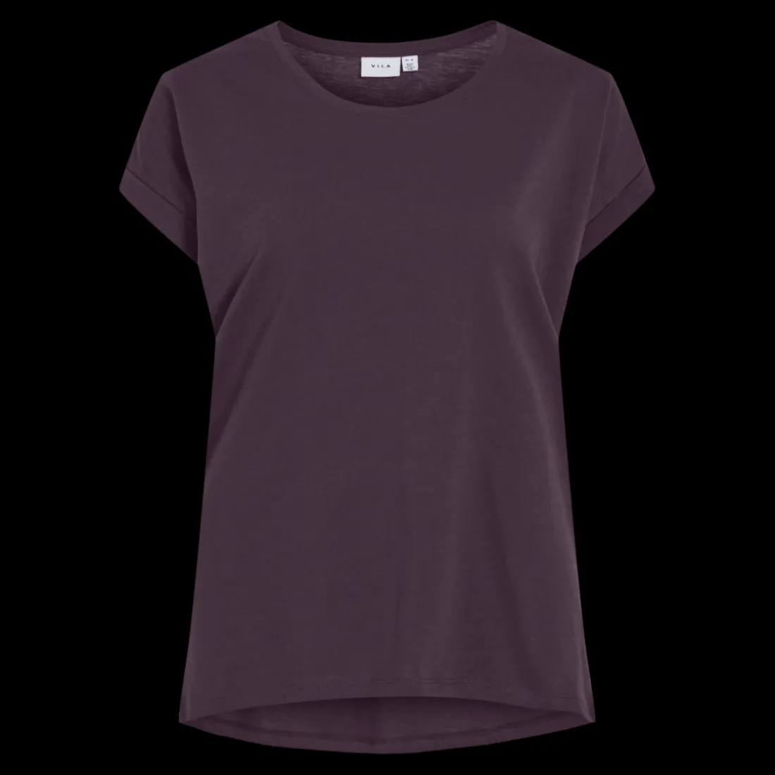 T-shirt col rond violet Isla