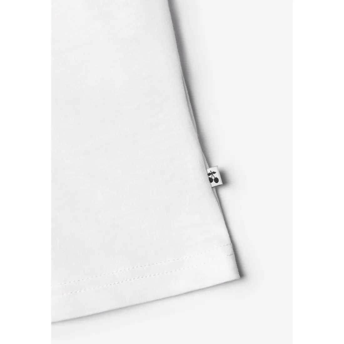 T-shirt fille Vinagi blanc en coton