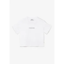 T-shirt fille Vinagi blanc en coton