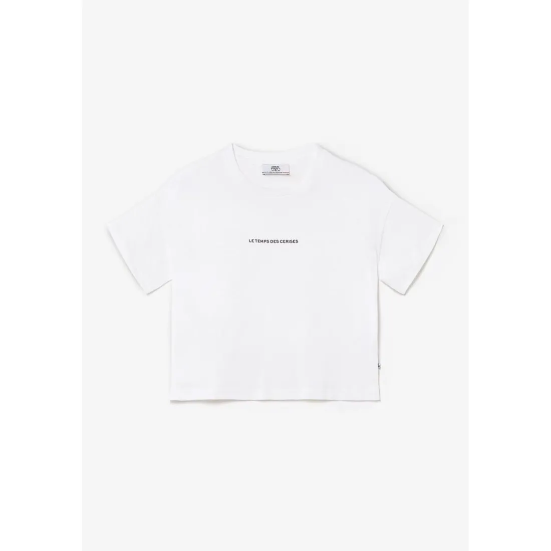 T-shirt fille Vinagi blanc en coton