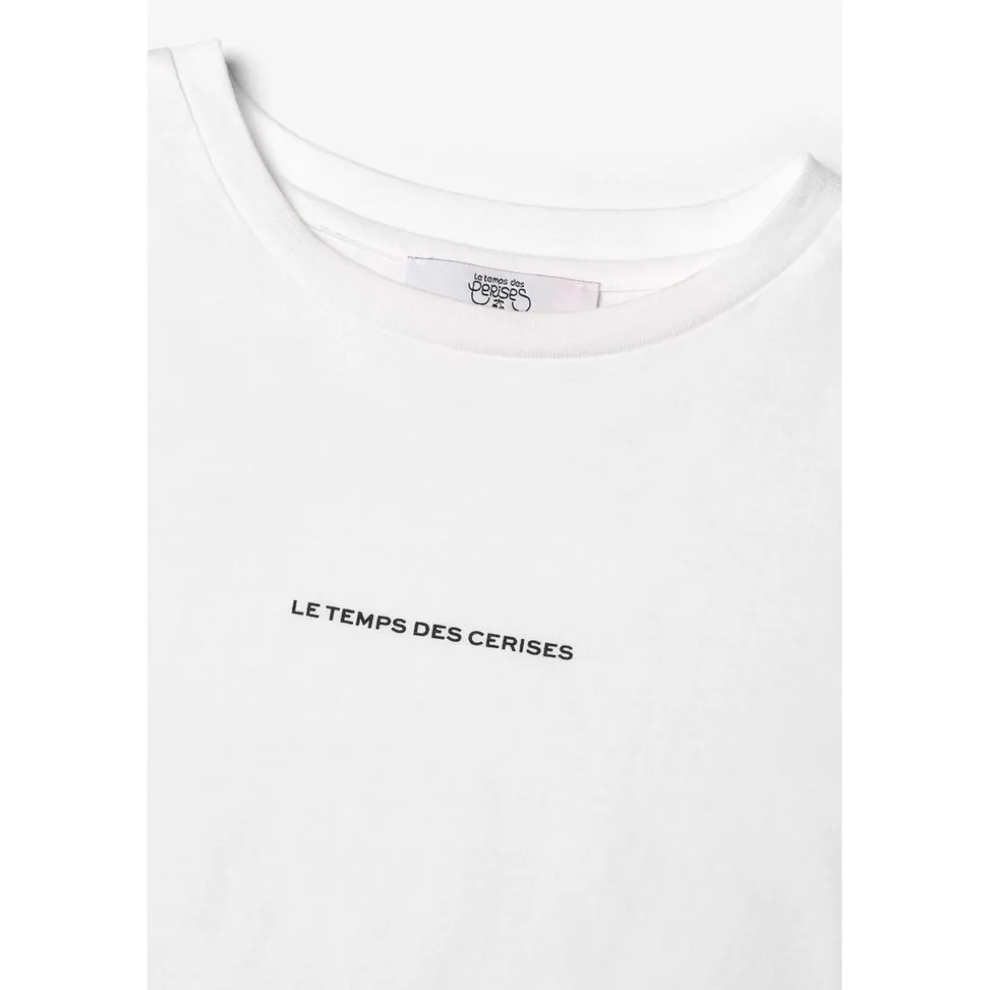 T-shirt fille Vinagi blanc en coton