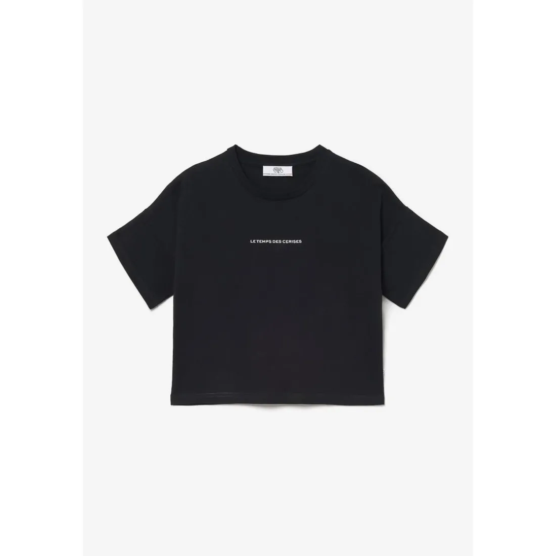 T-shirt fille Vinagi noir en coton