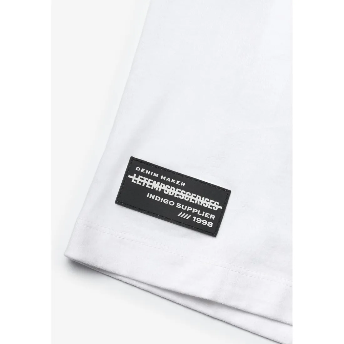 T-shirt garçon Zabrabo blanc imprimé en coton