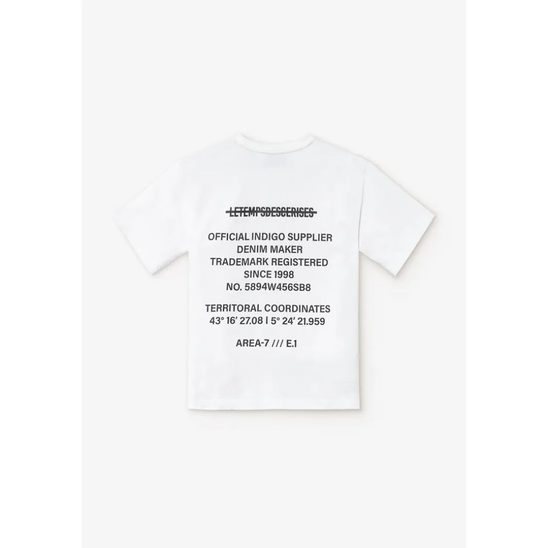 T-shirt garçon Zabrabo blanc imprimé en coton
