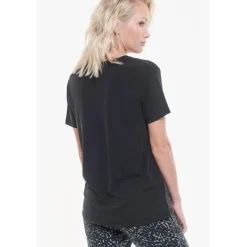 T-shirt Lola noir en coton modal