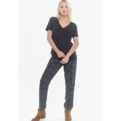 T-shirt Lola noir en coton modal