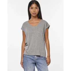 T-shirt loose fit manches courtes gris