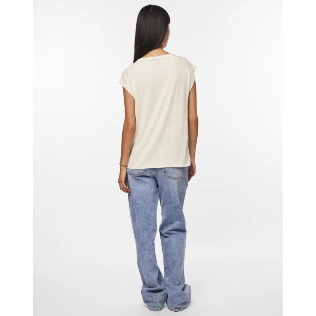T-shirt loose fit manches courtes blanc