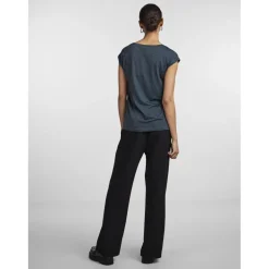 T-shirt loose fit manches courtes bleu Lucy