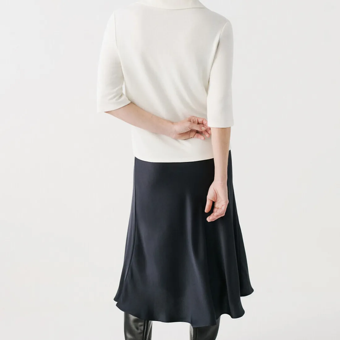 T-shirt manche courte beige en viscose