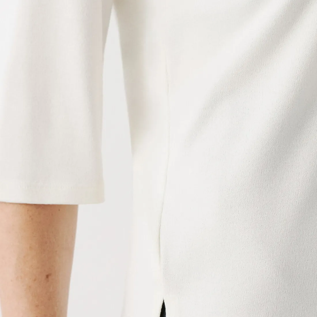 T-shirt manche courte beige en viscose