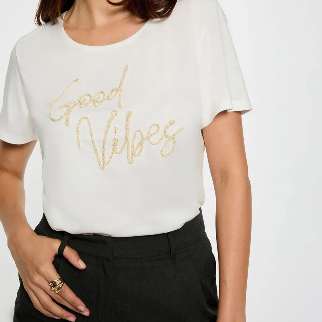 T-shirt manche courte blanc