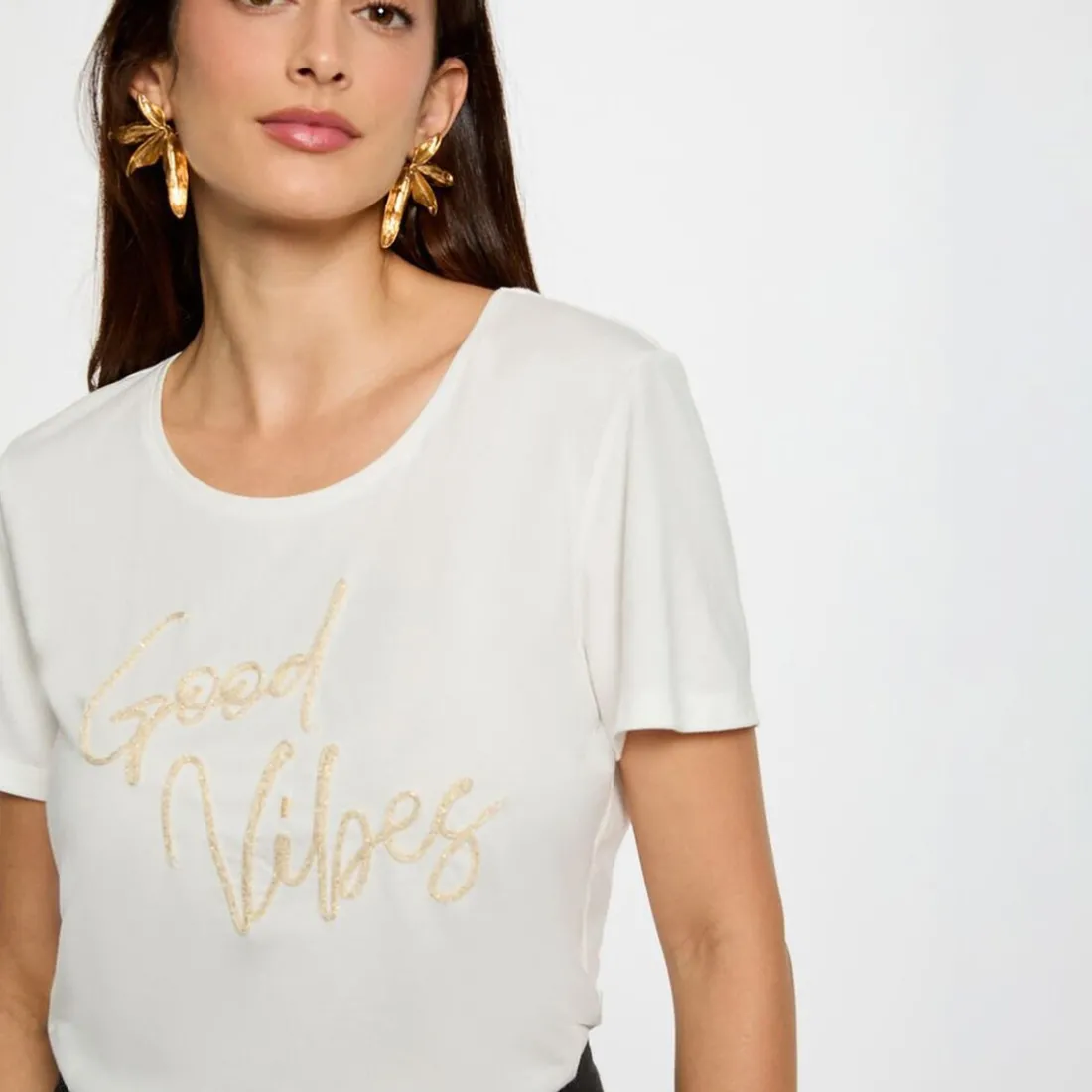 T-shirt manche courte blanc