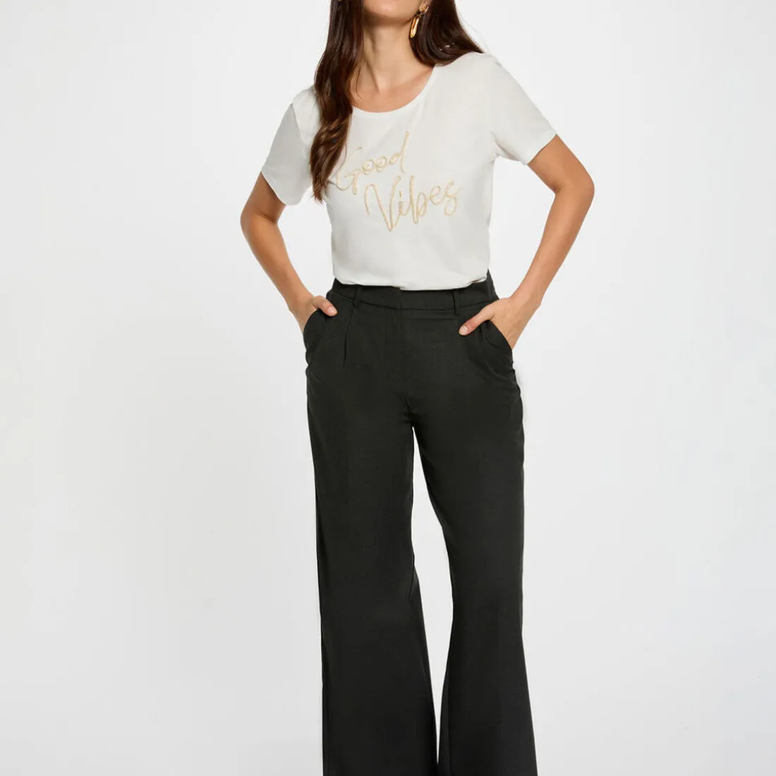 T-shirt manche courte blanc