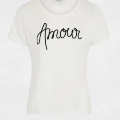T-shirt manche courte blanc en viscose