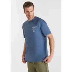 T-shirt manche courte Coura bleu en coton Yardley