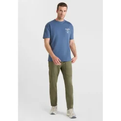 T-shirt manche courte Coura bleu en coton Yardley
