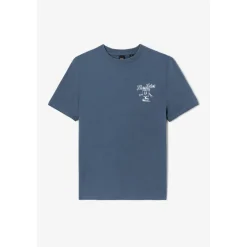 T-shirt manche courte Coura bleu en coton Yardley