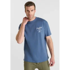 T-shirt manche courte Coura bleu en coton Yardley