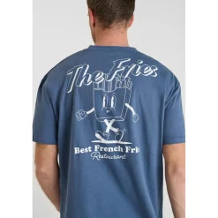 T-shirt manche courte Coura bleu en coton Yardley