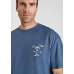 T-shirt manche courte Coura bleu en coton Yardley