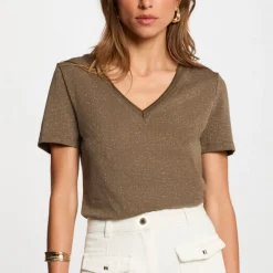 T-shirt manche courte Morgan kaki