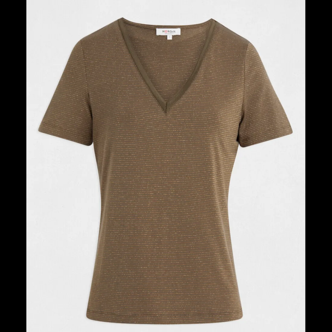 T-shirt manche courte Morgan kaki