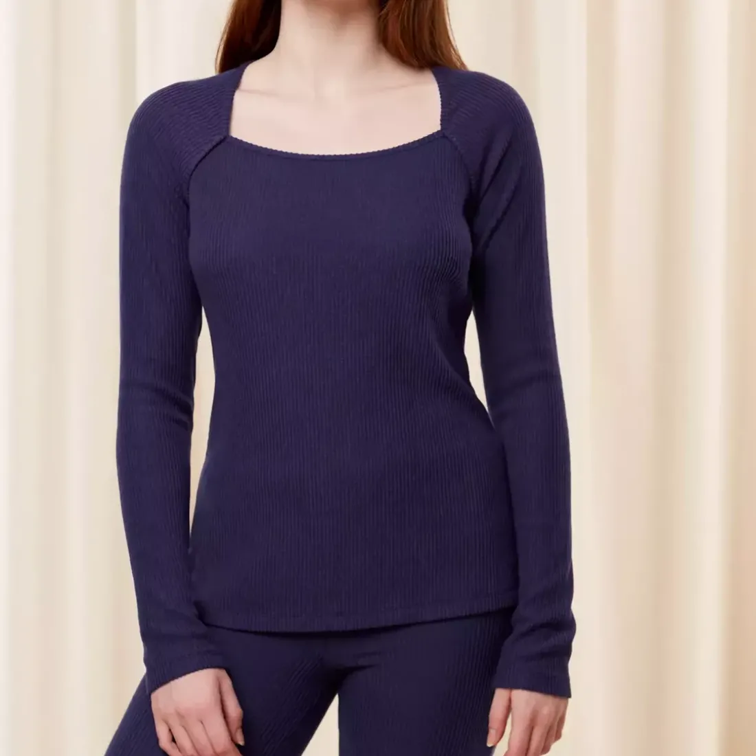 T-shirt Manches Longues - Bleu