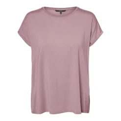 T-shirt Regular Fit Col rond Manches courtes Longueur regular rose Sia