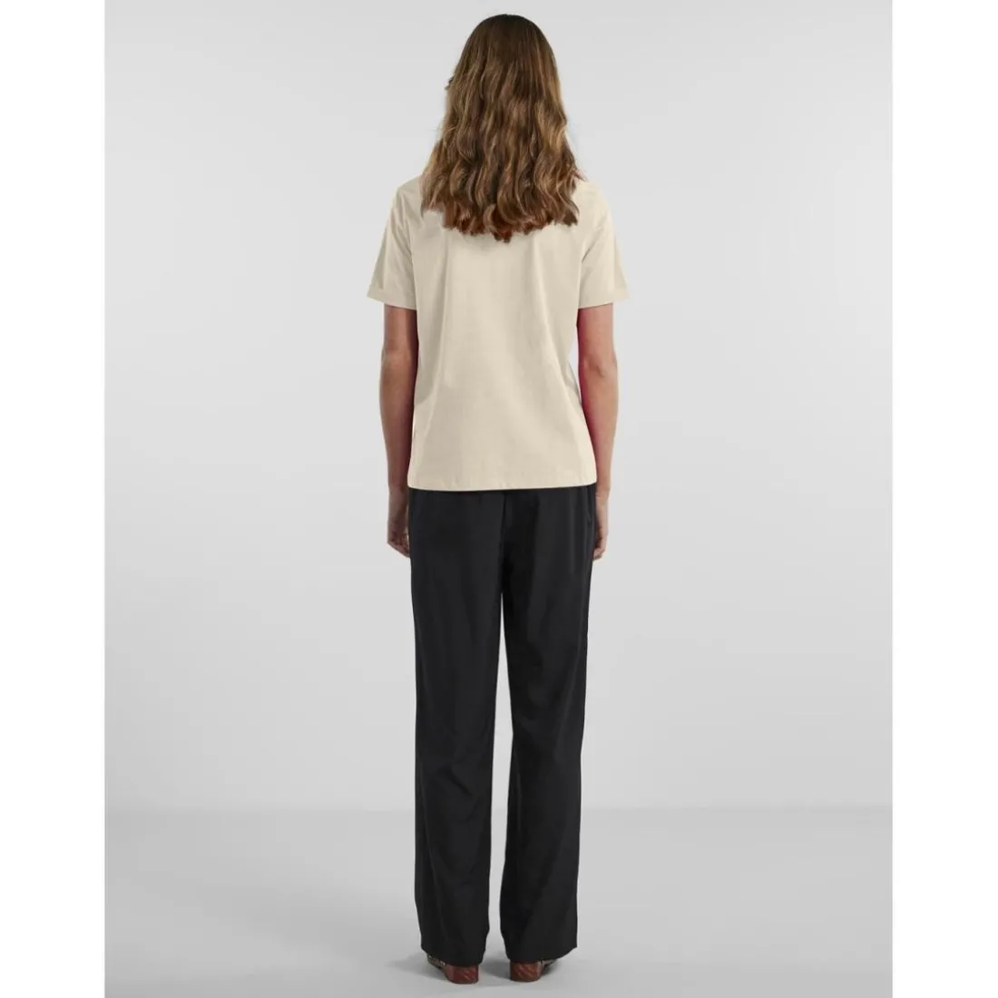 T-shirt regular fit manches courtes gris Sara