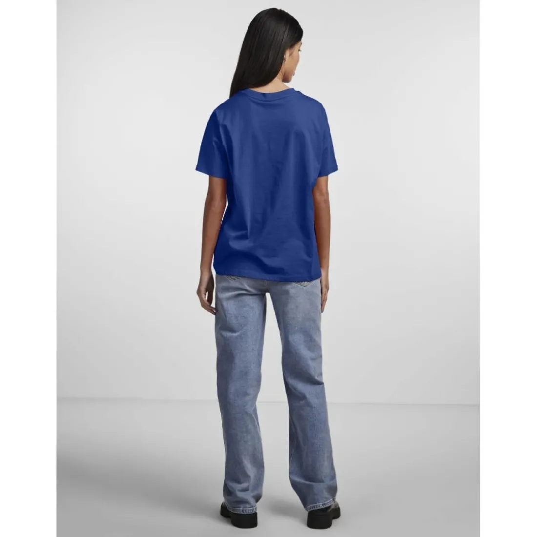 T-shirt regular fit manches courtes bleu June
