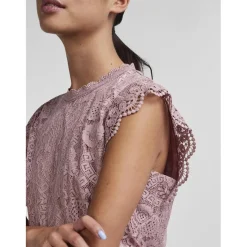 T-shirt regular fit sans manches Violet en nylon
