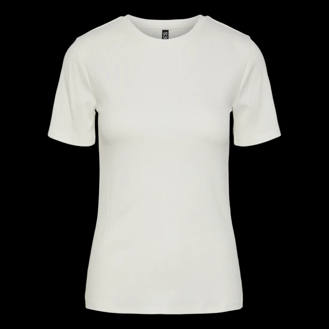 T-shirt slim fit manches courtes blanc en coton Zoé