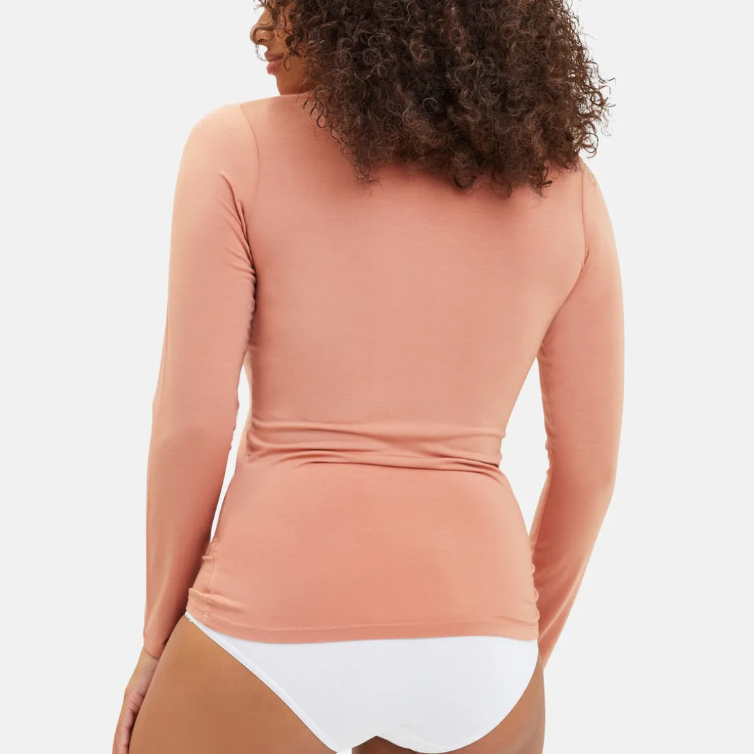 T-shirt thermique manches longues rose