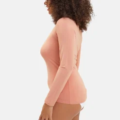 T-shirt thermique manches longues rose