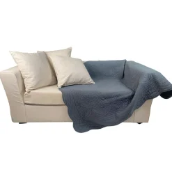 Tête de lit en boutis uni coton - Gris