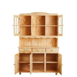 Vaisselier 3 portes en Bois massif STULIO