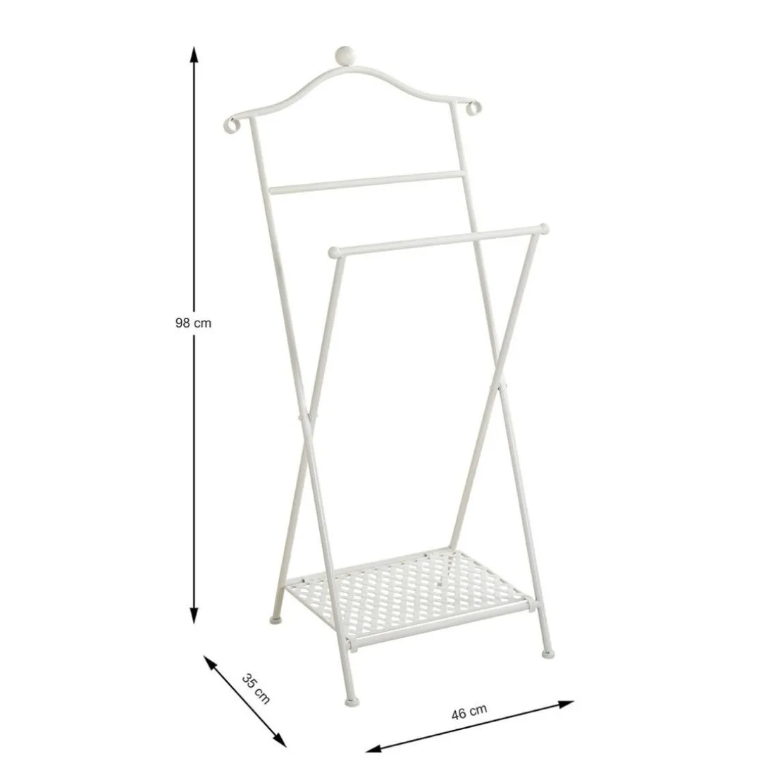 Valet de chambre blanc vintage