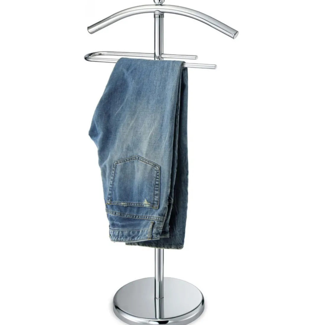 Valet De Chambre En Métal Coloris Argent H109cm EASY