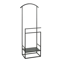 Valet de chambre métal laqué noir