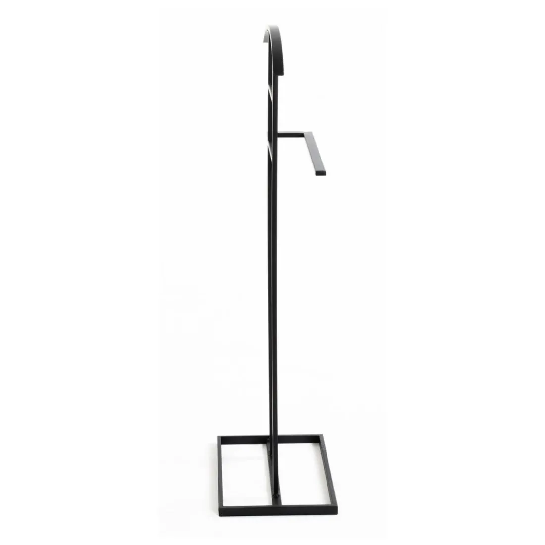 valet en métal laqué noir