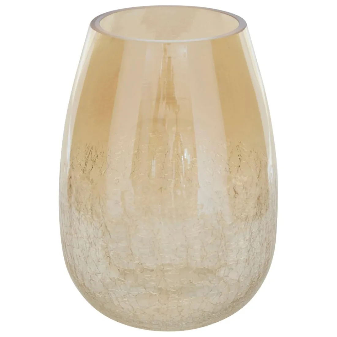 Vase Alexis transparent Doré