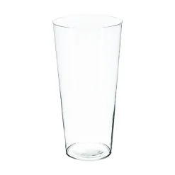 Vase conique transparent H30