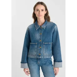 Veste ALESKA bleu en coton Rose